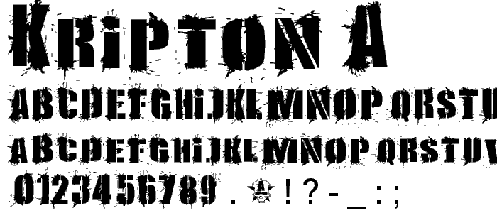 KRIPTON A font
